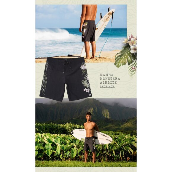 Billabong Kamea Monstera Airlite Board Shorts Nwot - Picture 10 of 10